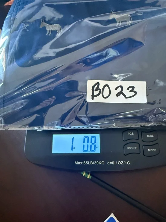 Orvis Navy Chino Pants with gray donkey Embroidery - Picture 6 of 8